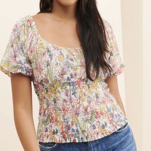 Anthropology Aurelia Smocked Top